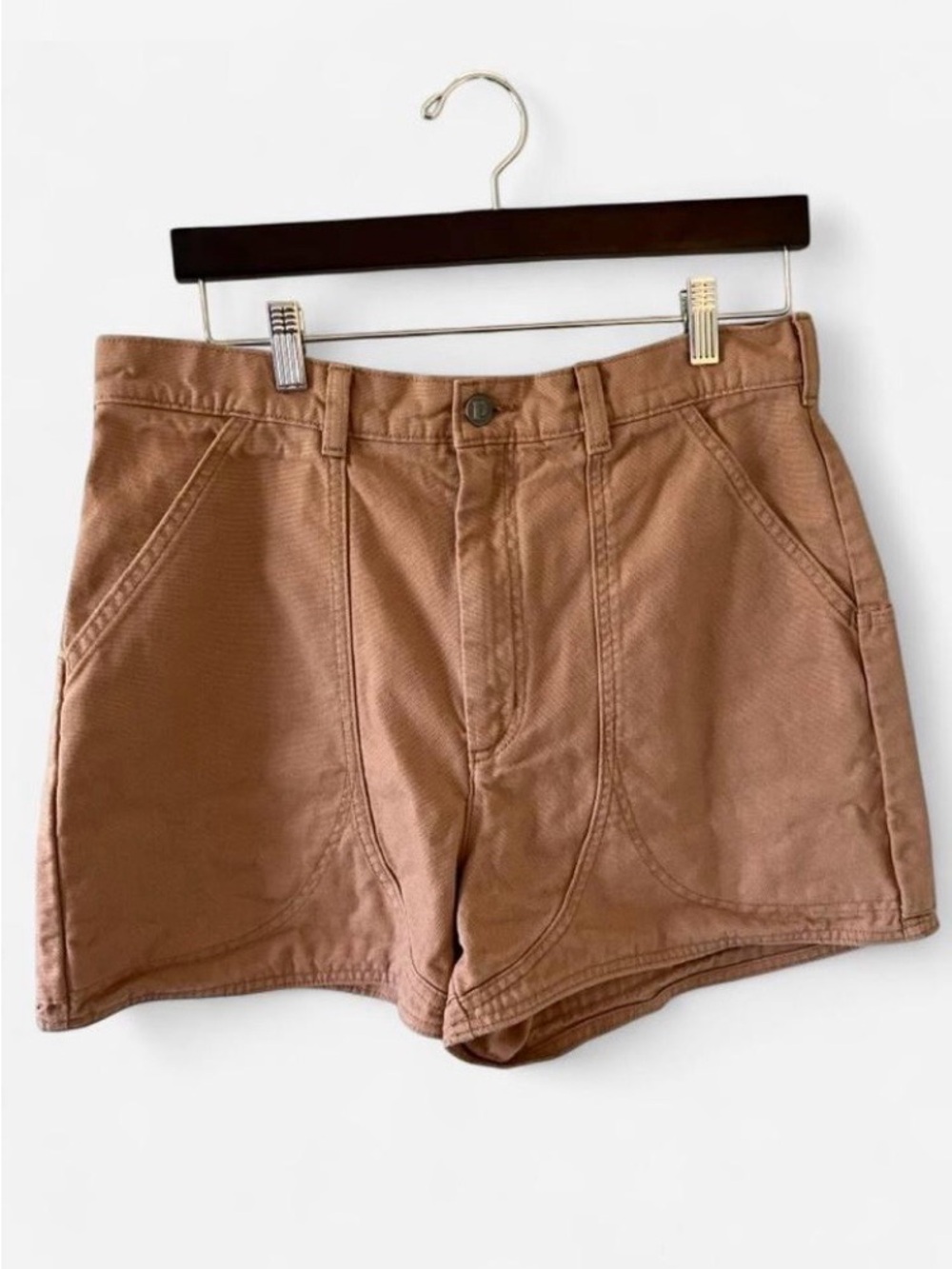 Patagonia Canvas High-Rise Utility Cotton Shorts Brown Women’s Size 12